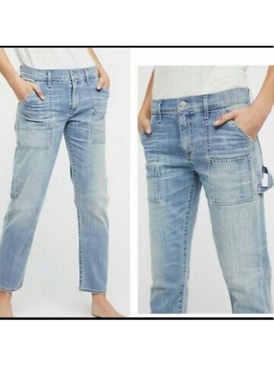 CITIZENS OF HUMANITY Denim - CITIZENS OF HUMANITY Leah 25 Cargo Utility Pockets 27” Waist Light Wash Jeans
